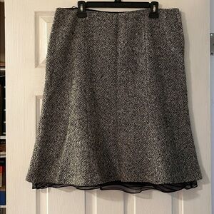 GAP Black and White Tweed Skirt sz 14